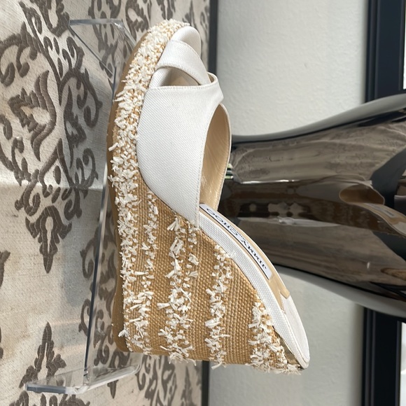 Jimmy Choo White Confetti Sandals - Picture 9 of 11